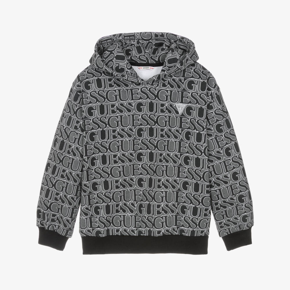 Guess-Black Logo Hoodie | Childrensalon Outlet