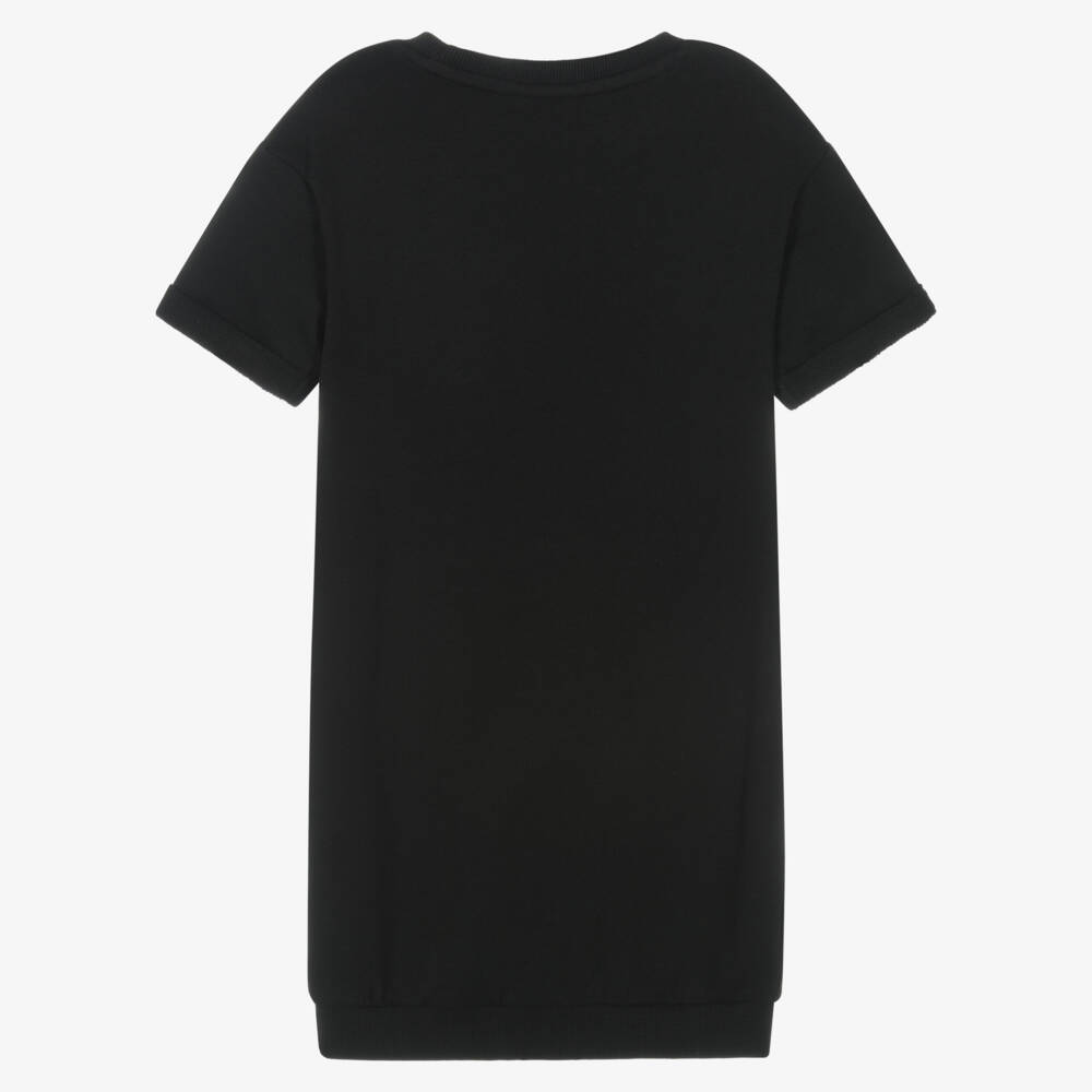 Guess-Black Logo Sweatshirt Dress | Childrensalon Outlet