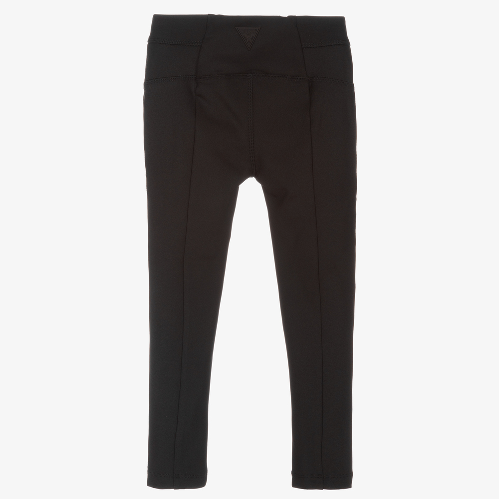 Guess Black Logo Tape Leggings Childrensalon Outlet