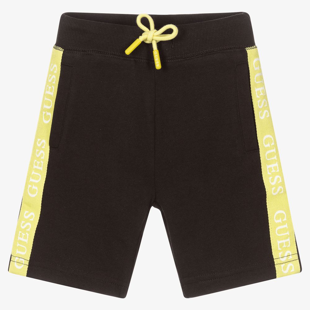 Guess - Black Organic Cotton Shorts | Childrensalon