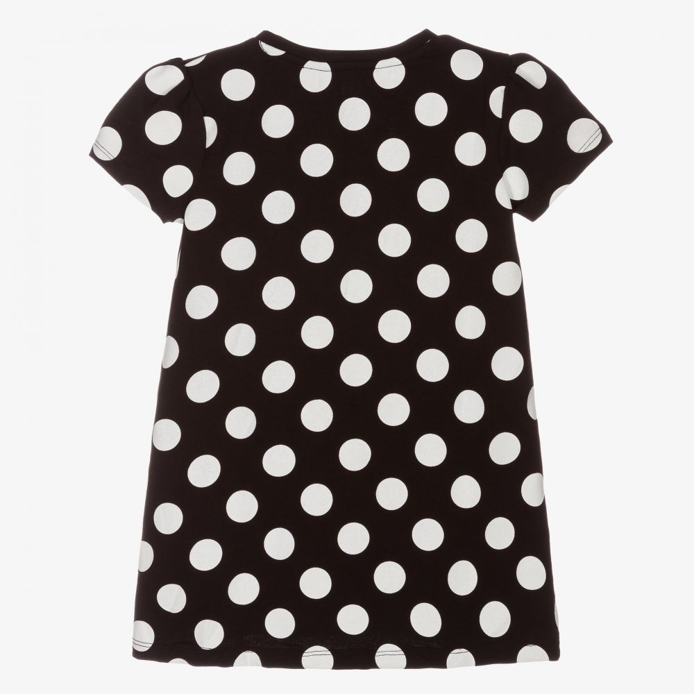 Guess-Black Polka Dot Logo T-Shirt | Childrensalon Outlet