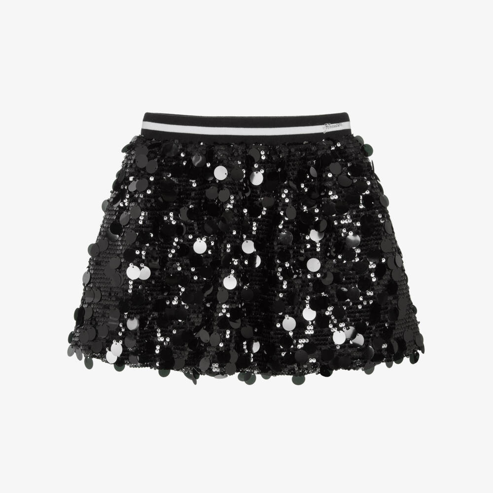 Guess-Black Sequin Skirt | Childrensalon Outlet