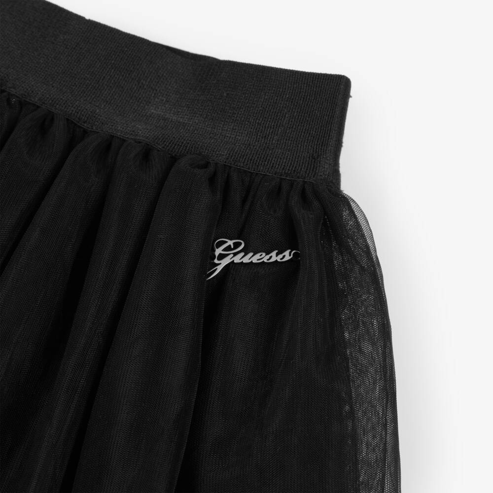 Guess-Black Tulle Skirt | Childrensalon Outlet