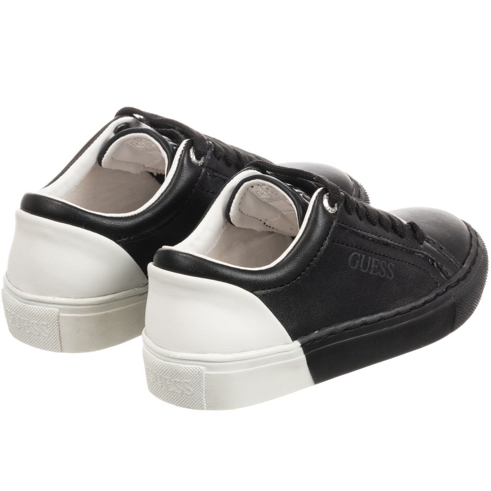 Guess black and white shoes sales