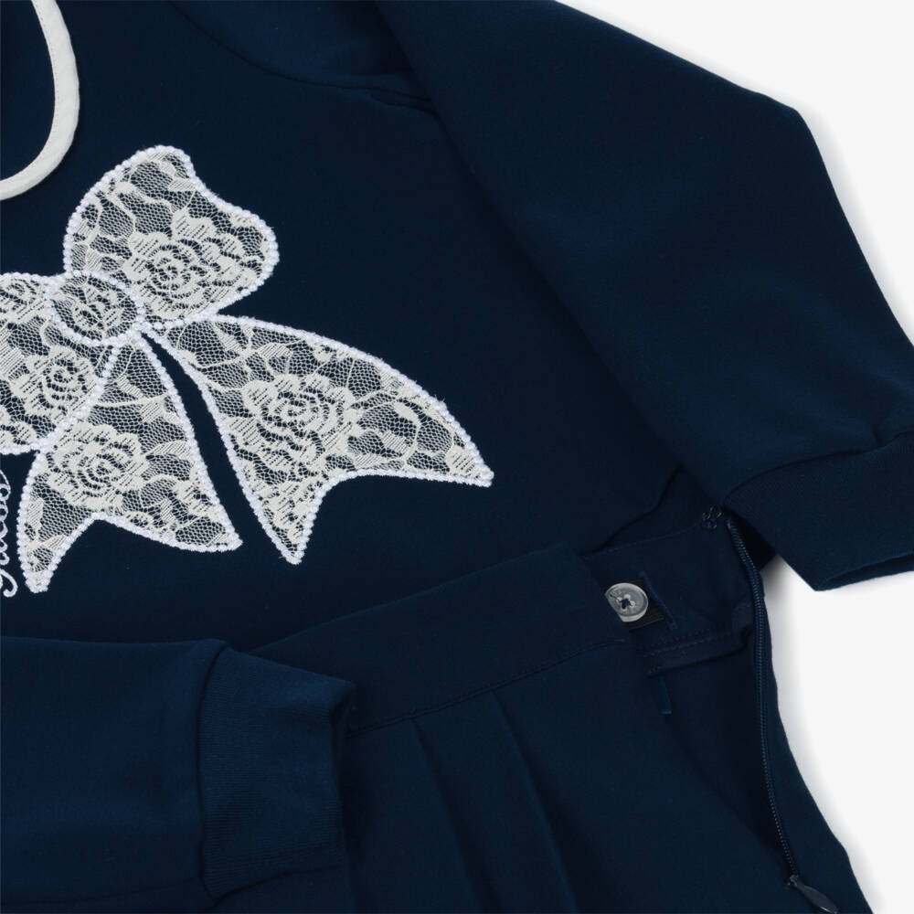 Guess-Blue Bow Skirt Set | Childrensalon Outlet
