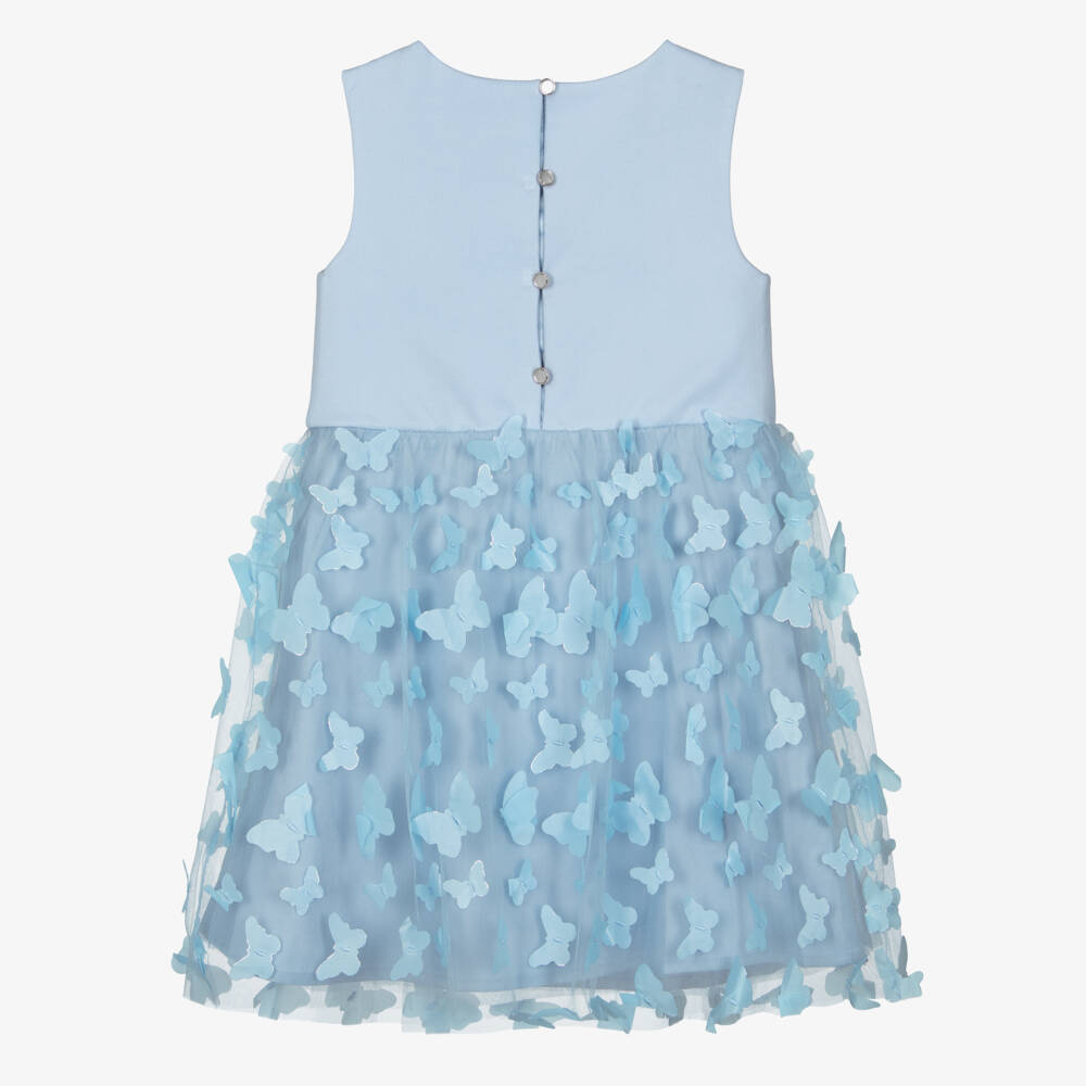 Guess-Blue Butterfly Dress | Childrensalon Outlet