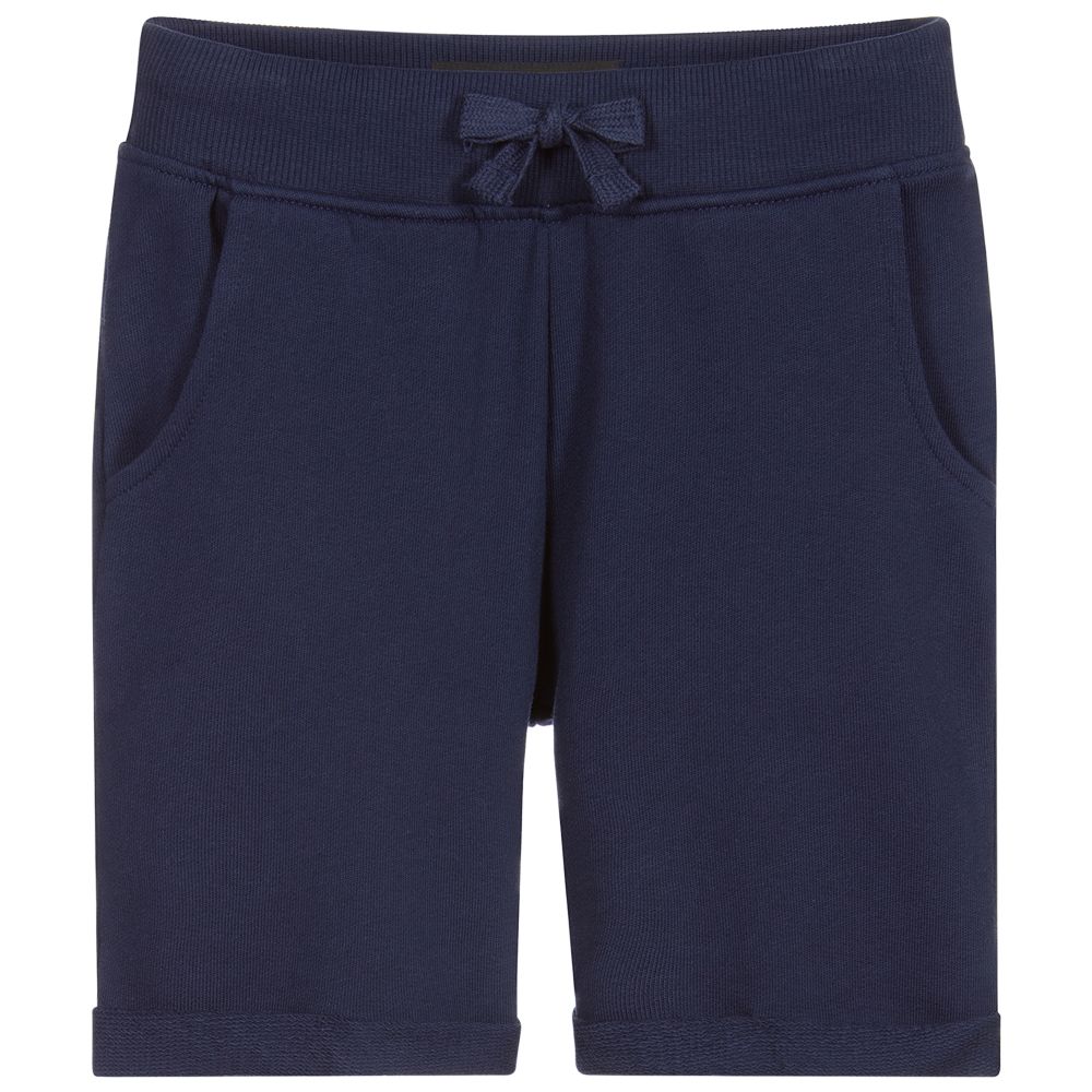 Guess - Blaue Shorts aus Baumwolljersey | Childrensalon