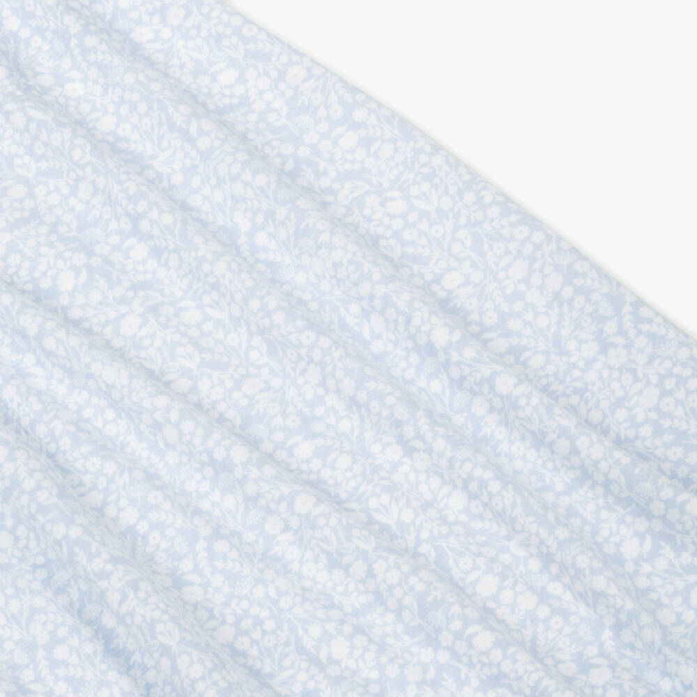 Guess-Blue Floral Cotton Layered Dress | Childrensalon Outlet