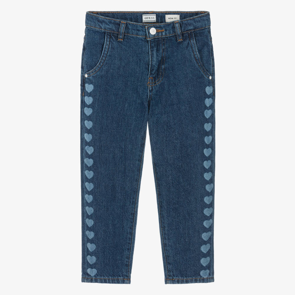 Guess-Джинсы с сердечками для девочек | Childrensalon Outlet