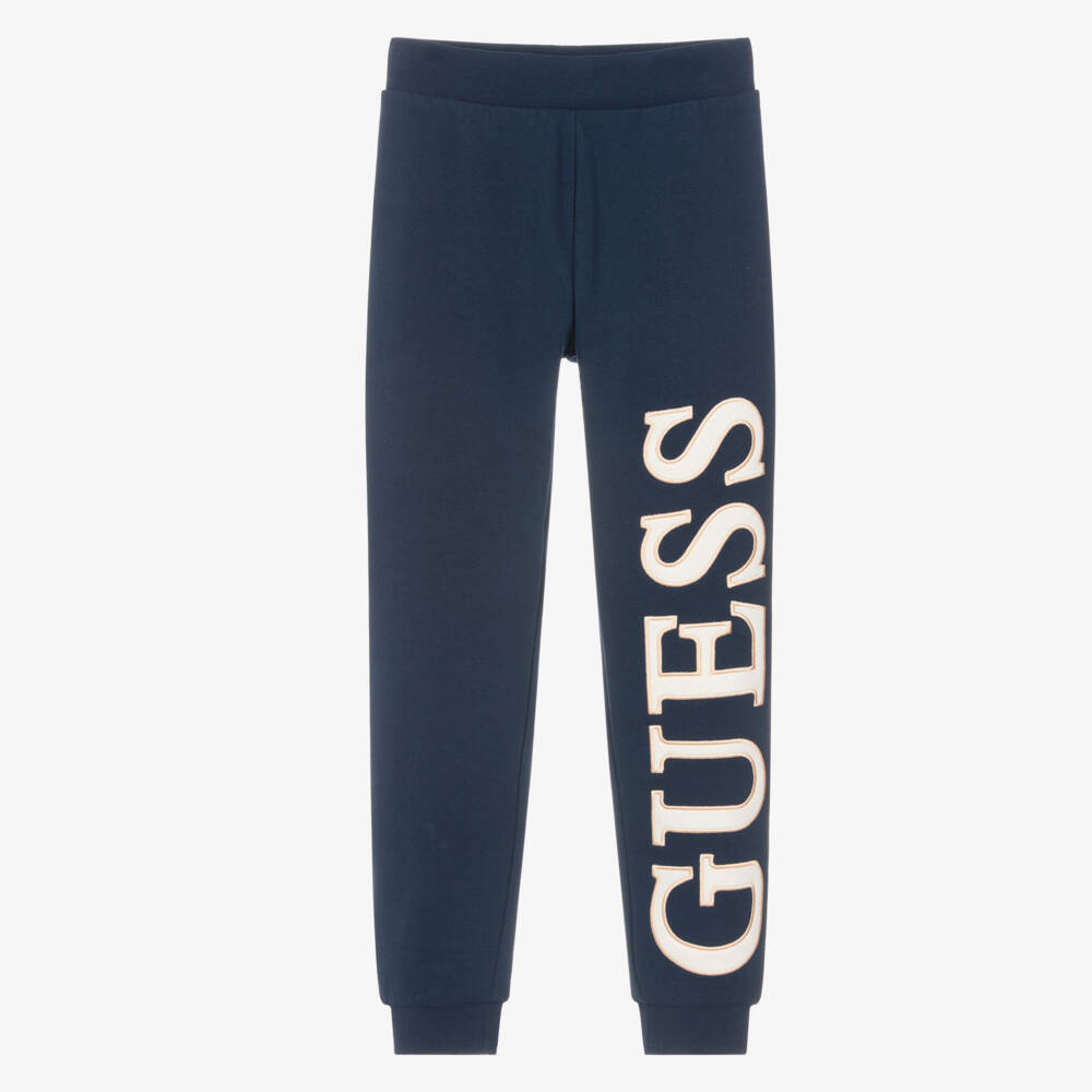 Guess-Blue Logo Joggers | Childrensalon Outlet