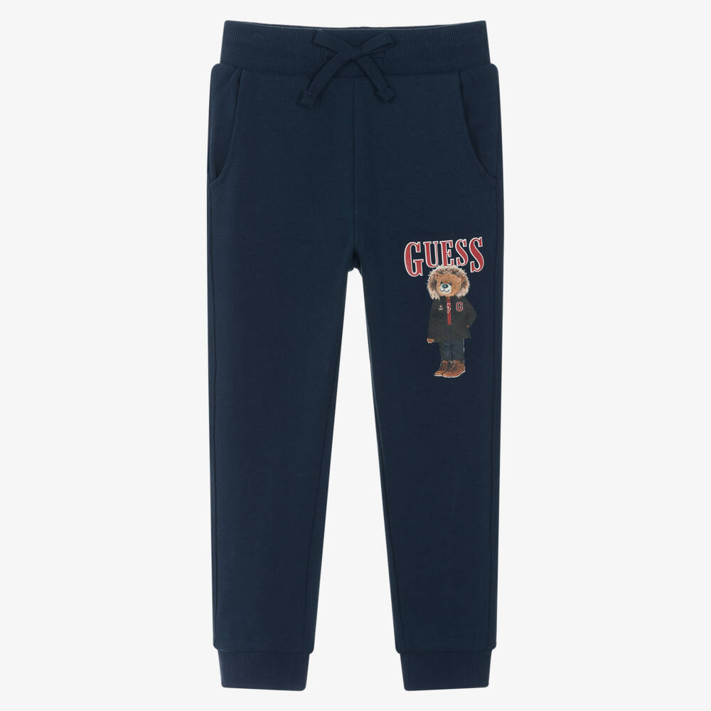 Guess-Blue Teddy Joggers | Childrensalon Outlet