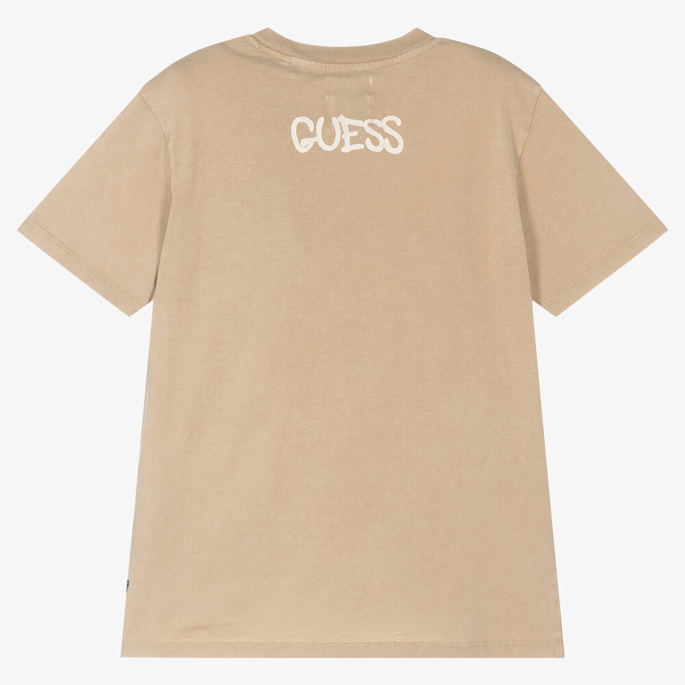 Tan guess shirt top