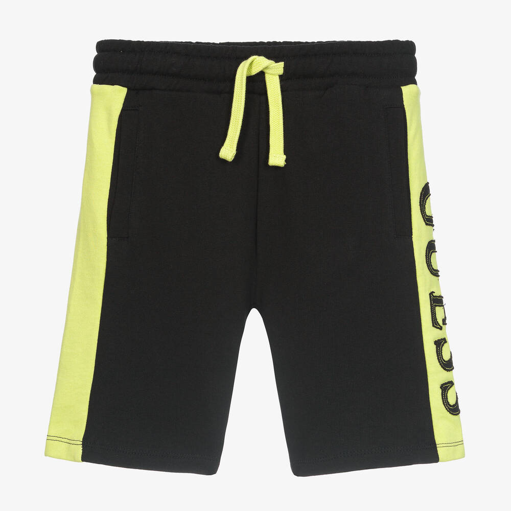 Guess-Черно-зеленые шорты для мальчиков | Childrensalon Outlet
