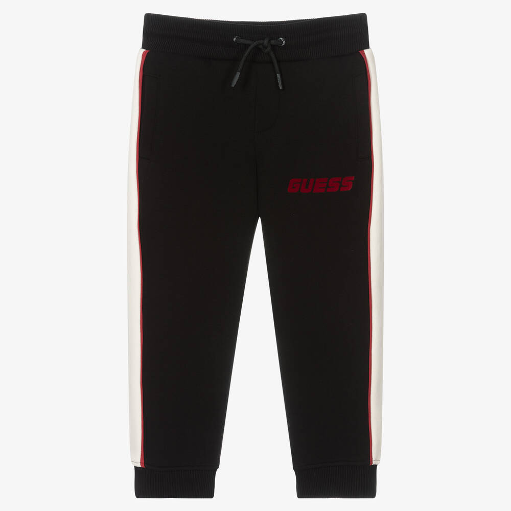 Guess - Bas de jogging noir et ivoire | Childrensalon