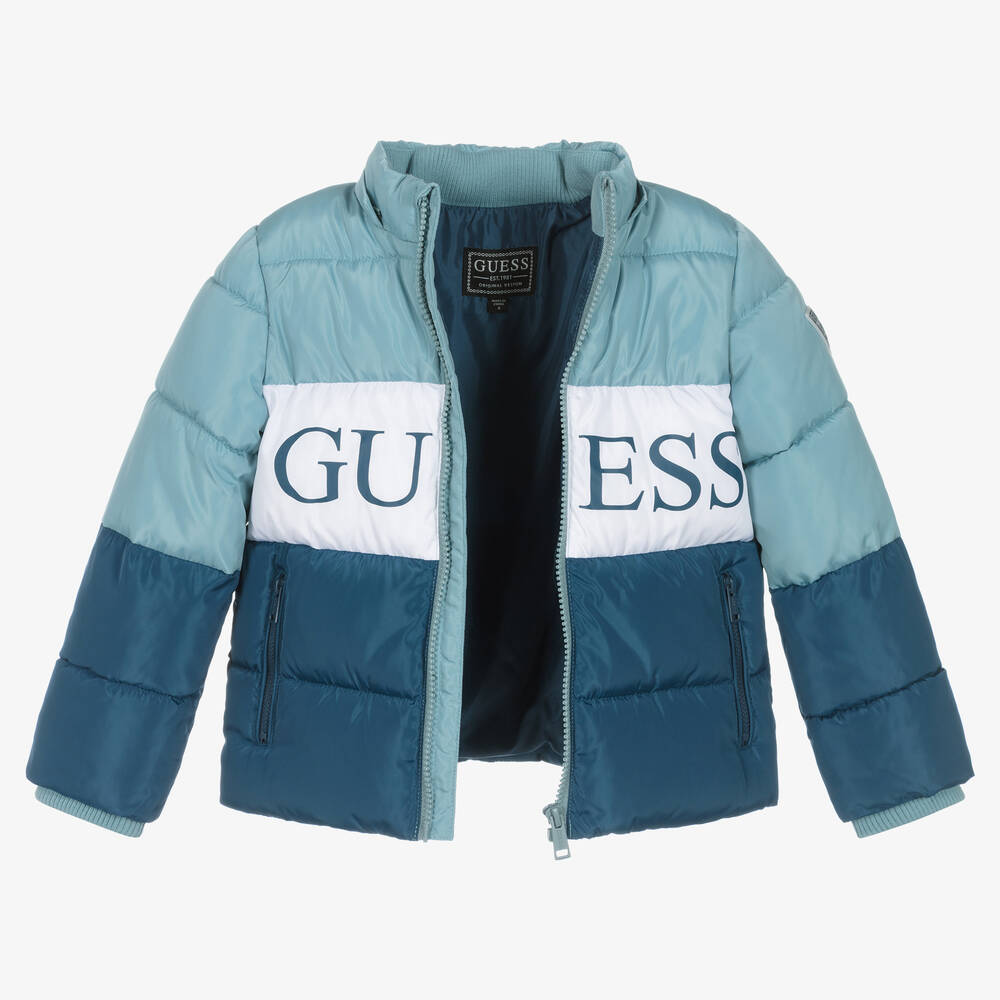 Blue guess jacket new arrivals