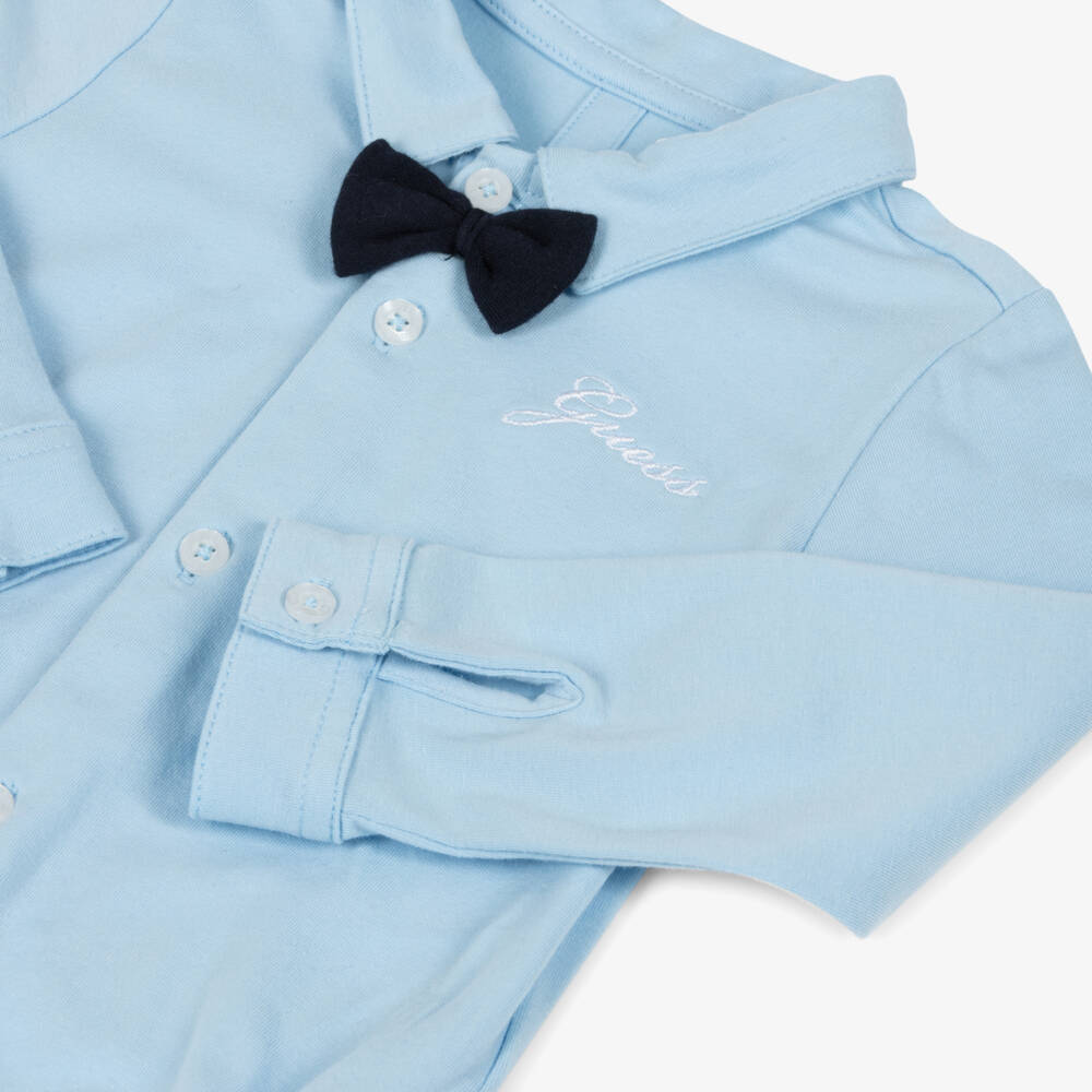 Guess-Boys Blue Cotton Jersey Ensemble | Childrensalon Outlet