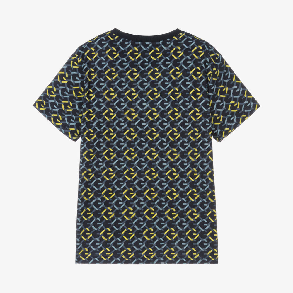 Guess-تيشيرت قطني أزرق للأولاد بشعار | Childrensalon Outlet