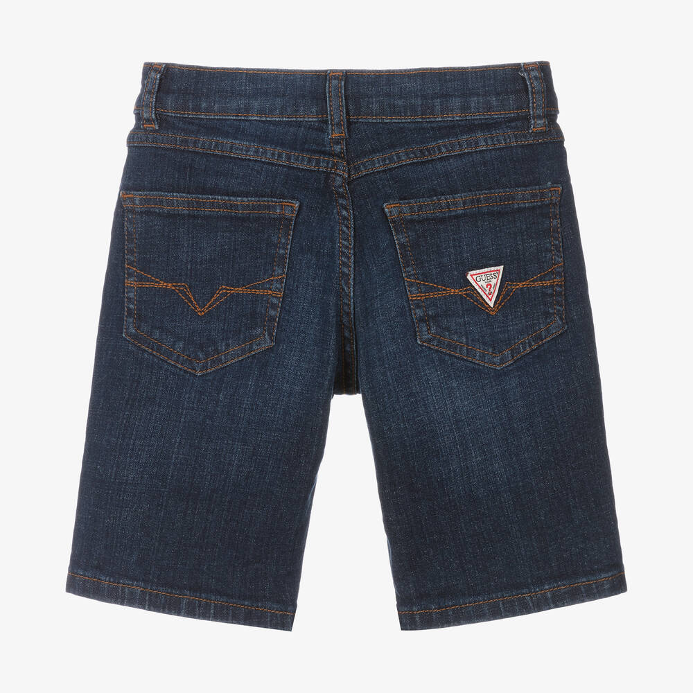 Guess-Boys Blue Denim Shorts | Childrensalon Outlet