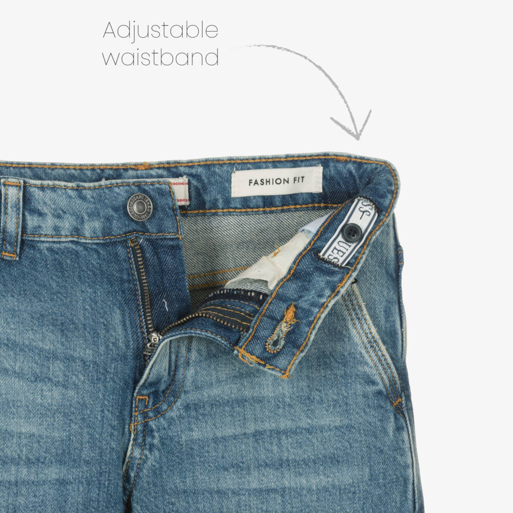 Guess-بنطلون جينز أزرق عملي للأولاد | Childrensalon Outlet