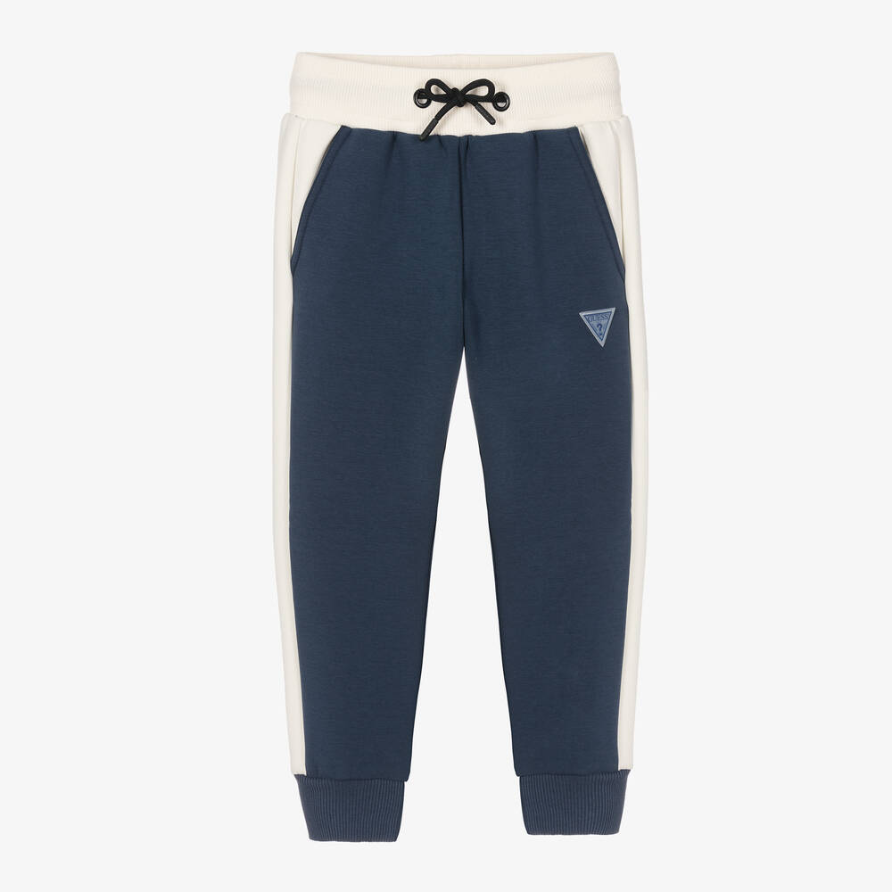 Guess - Boys Blue Logo Joggers | Childrensalon