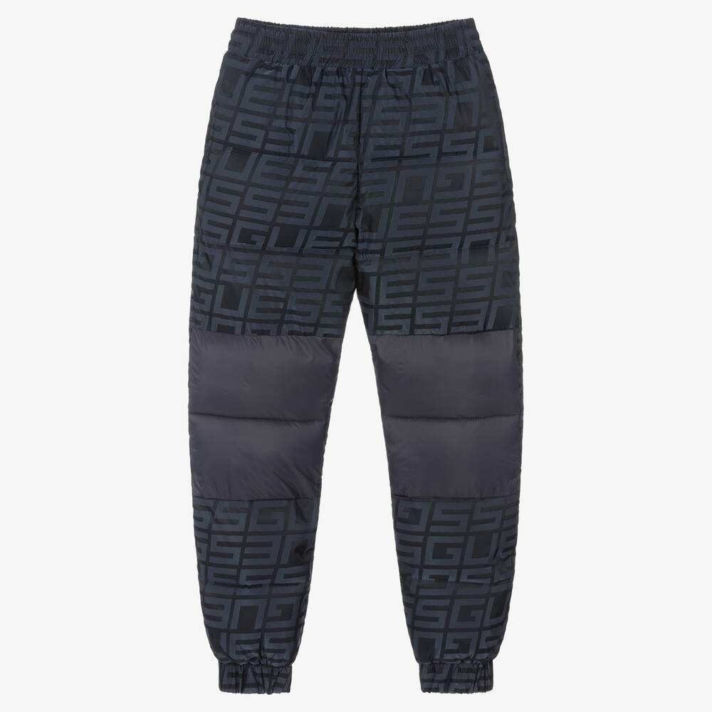 Guess - Boys Blue Padded Trousers | Childrensalon