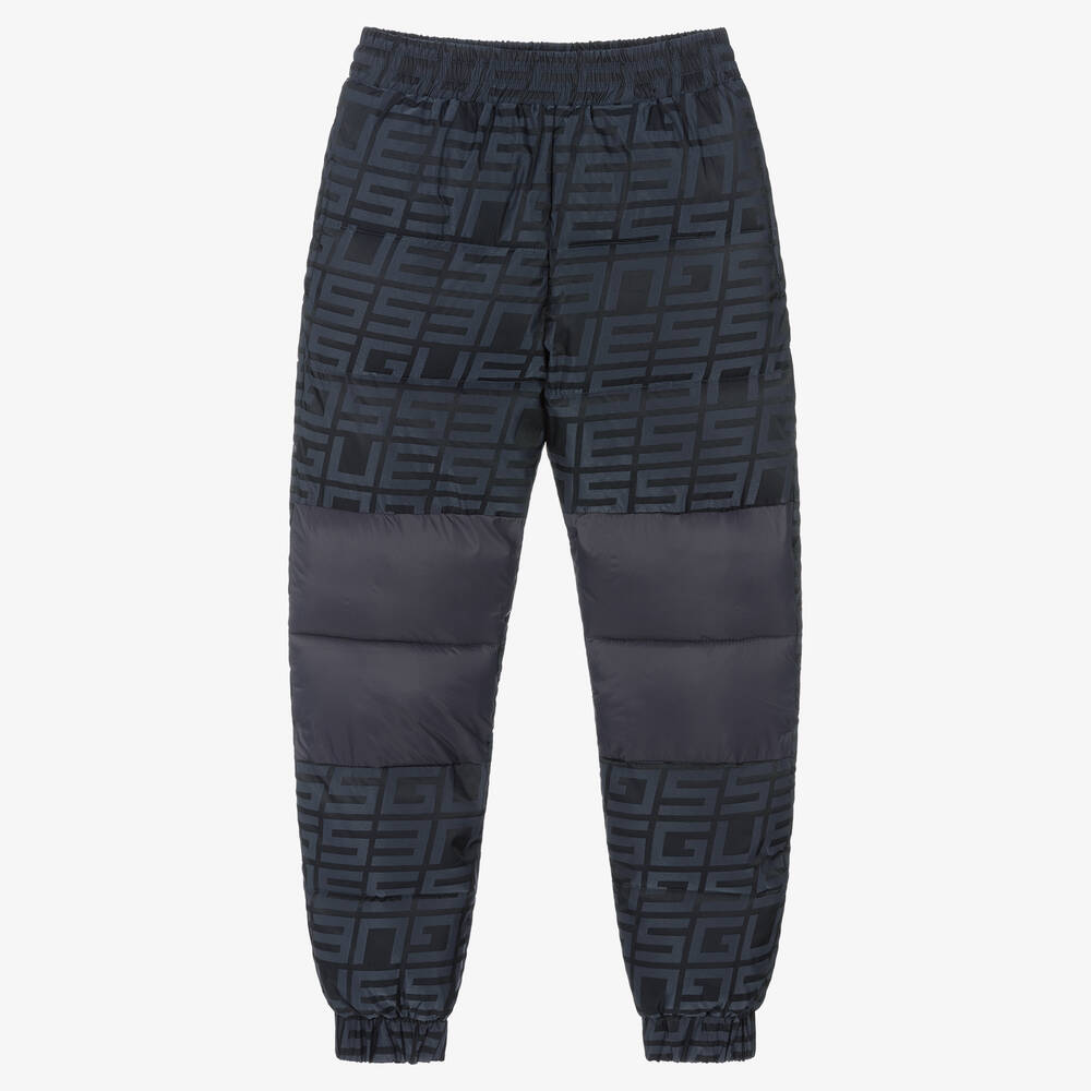 Guess-Boys Blue Padded Trousers | Childrensalon Outlet