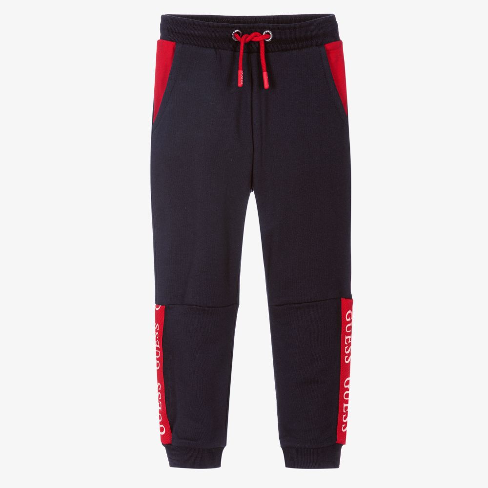 Red and shop blue joggers