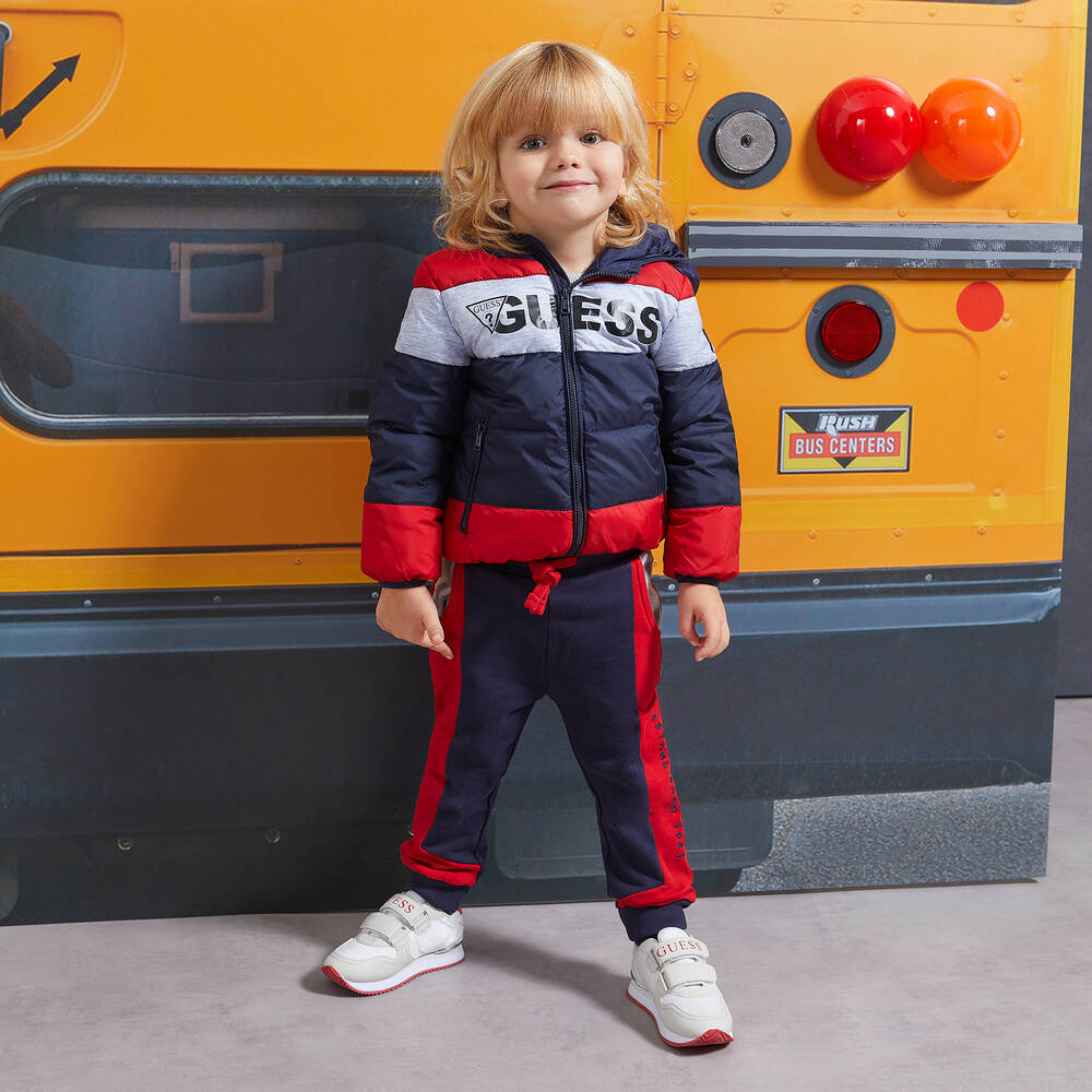 Guess-Сине-красные джоггеры для мальчиков | Childrensalon Outlet