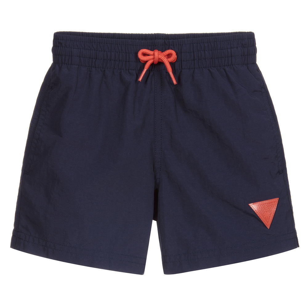 Guess - Boys Blue Swim Shorts | Childrensalon