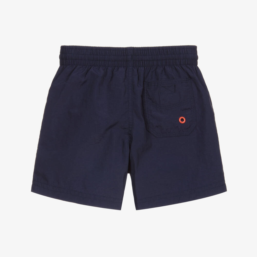 Guess-Boys Blue Swim Shorts | Childrensalon Outlet