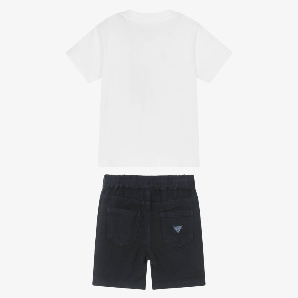 Guess-Boys Blue & White Bear Ensemble | Childrensalon Outlet
