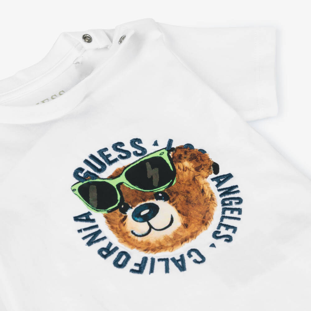 Guess-Boys Blue & White Bear Ensemble | Childrensalon Outlet