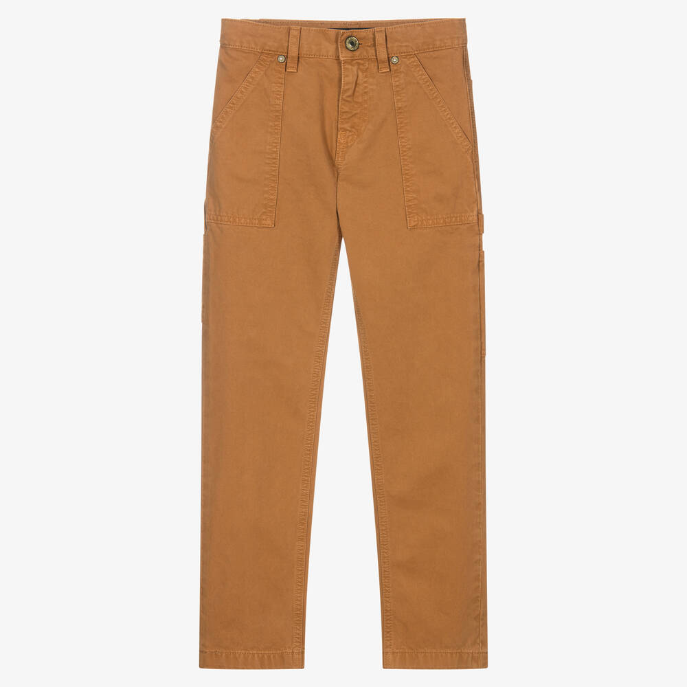 Guess - Braune Cargohose für Jungen | Childrensalon