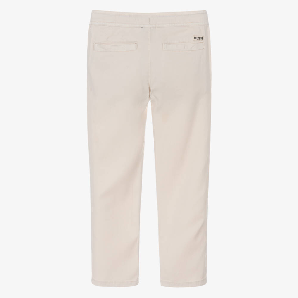 Guess-بنطلون تويل كلاسيكي بيج للأولاد | Childrensalon Outlet