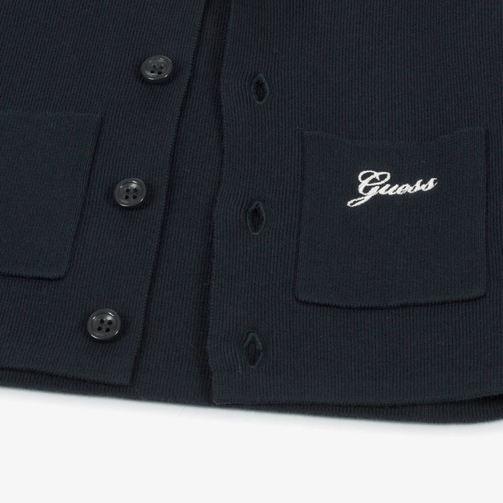 Guess-Boys Classic Navy Knit Sweater | Childrensalon Outlet