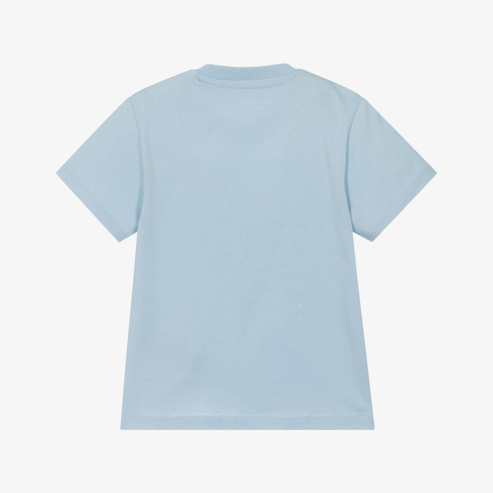 Guess-Boys Coastal Blue Cotton Tee | Childrensalon Outlet