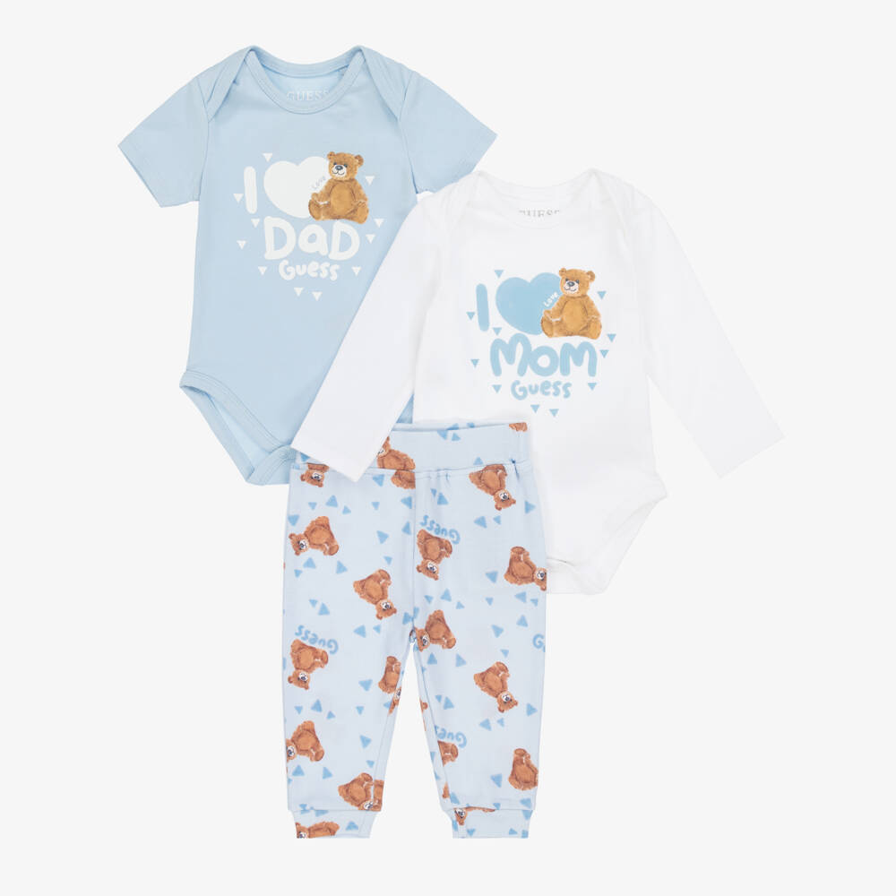 Guess-Boys Cotton Blue Trousers Ensemble | Childrensalon Outlet