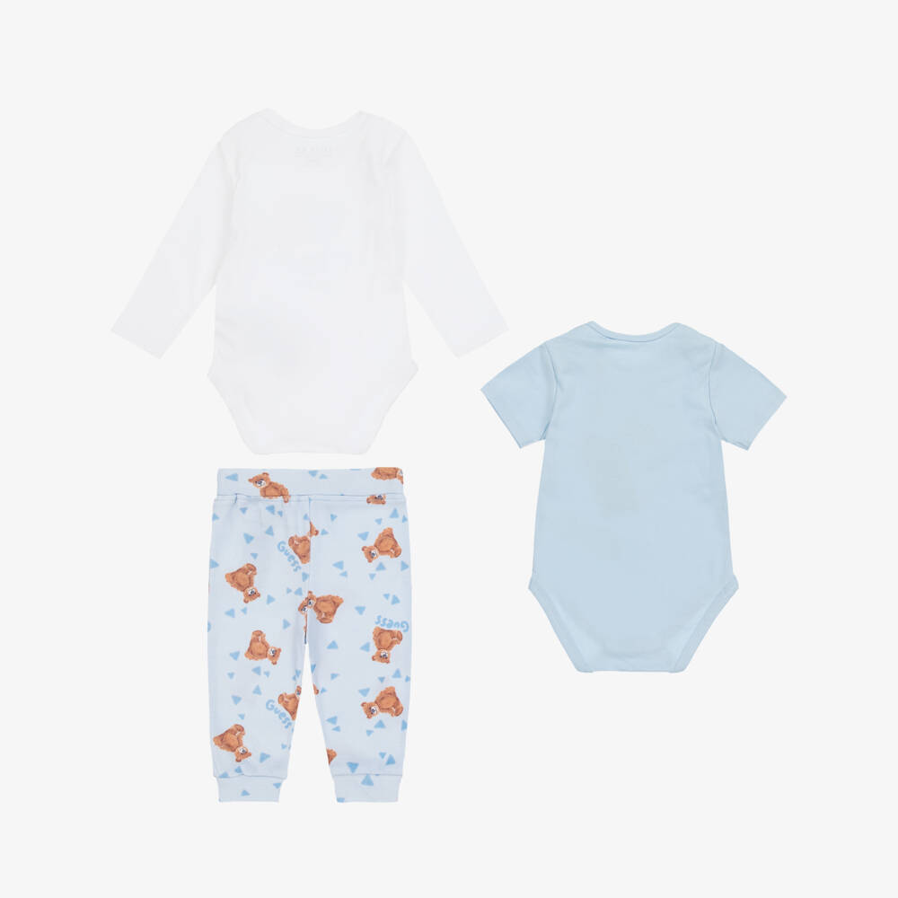 Guess-Boys Cotton Blue Trousers Ensemble | Childrensalon Outlet