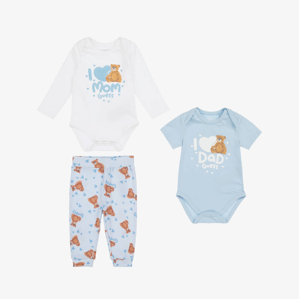 Guess-Boys Cotton Blue Trousers Ensemble | Childrensalon Outlet