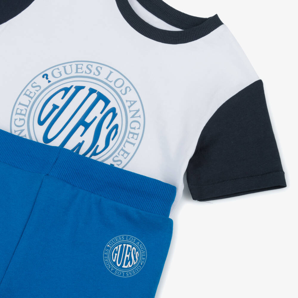 Guess-Boys Cotton Logo Tee & Shorts Duo | Childrensalon Outlet