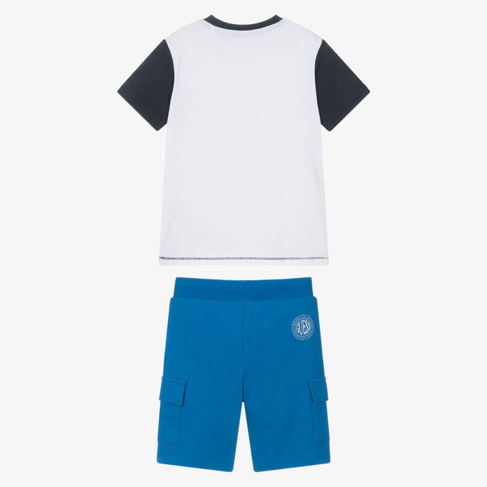 Guess-Boys Cotton Logo Tee & Shorts Duo | Childrensalon Outlet