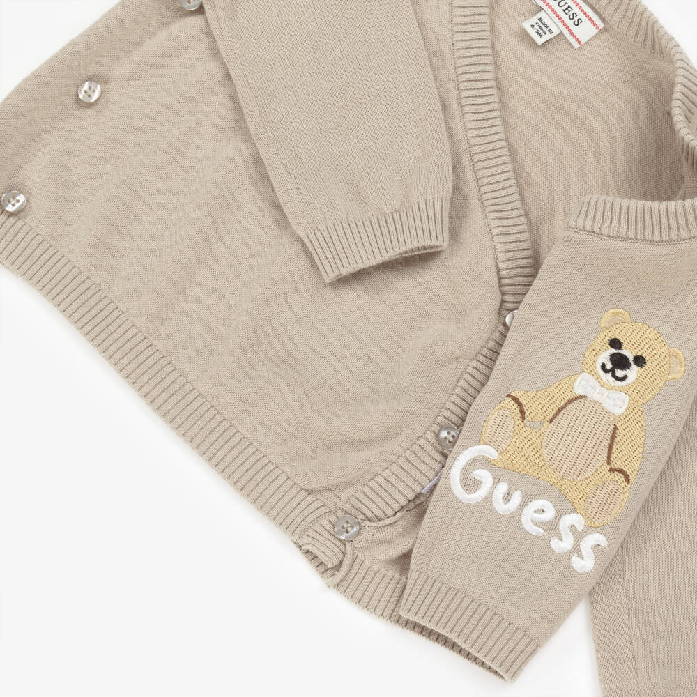 Guess-Boys Cozy Beige Knit Ensemble | Childrensalon Outlet