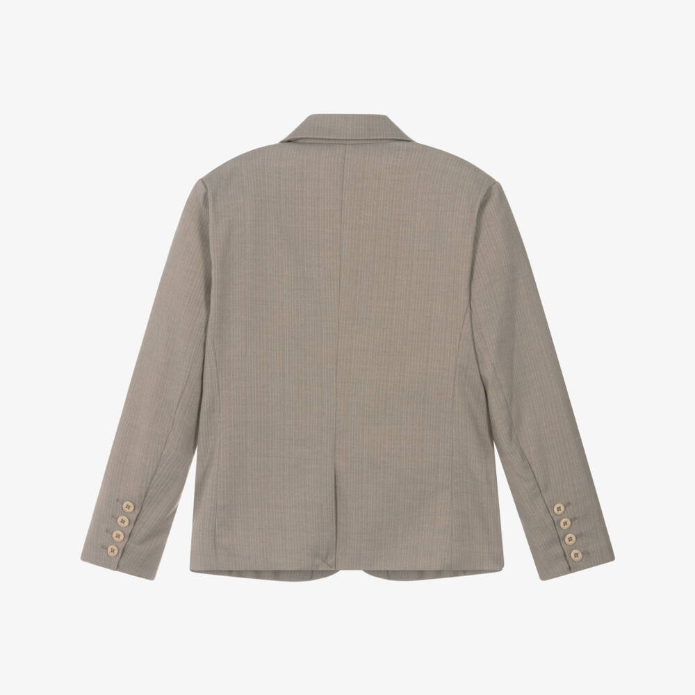 Guess-جاكيت رسمي مخطط باللون الكريمي للأولاد | Childrensalon Outlet