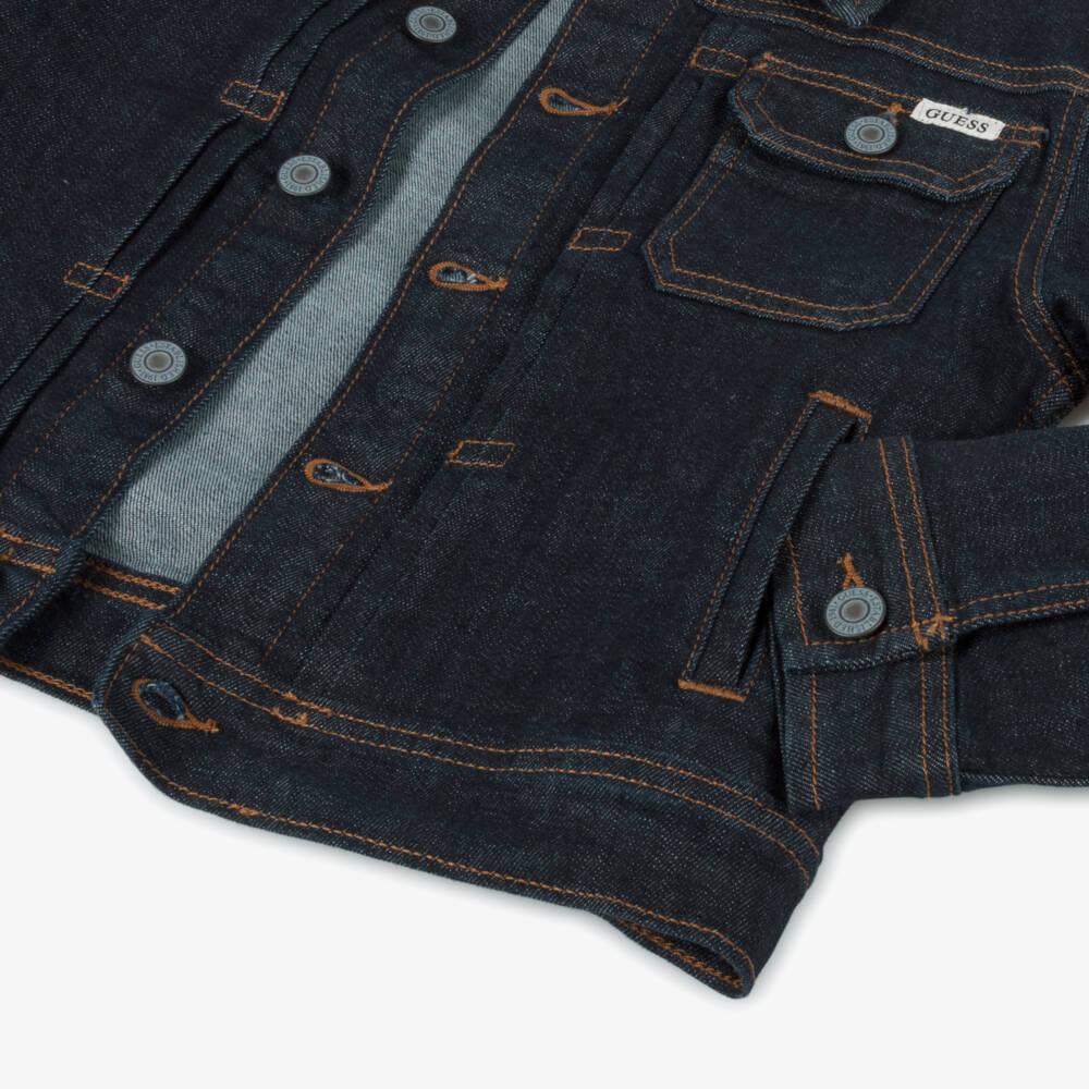 Guess-Boys Deep Indigo Denim Jacket | Childrensalon Outlet
