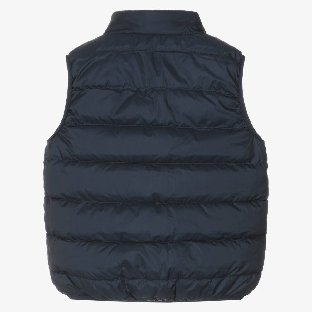 Guess-Boys Dual-Design Satin Blue Vest | Childrensalon Outlet