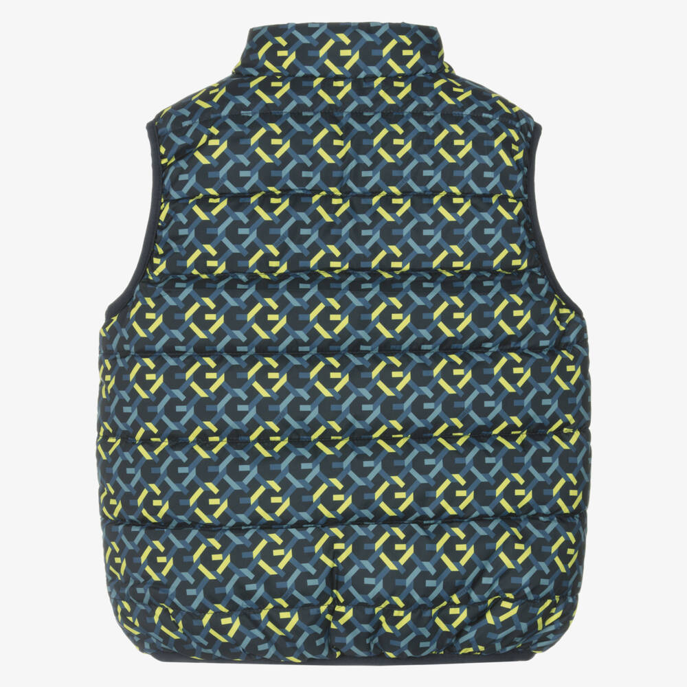 Guess-Boys Dual-Design Satin Blue Vest | Childrensalon Outlet