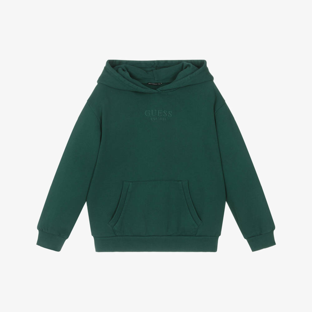 Guess-Boys Emerald Logo Hoodie | Childrensalon Outlet