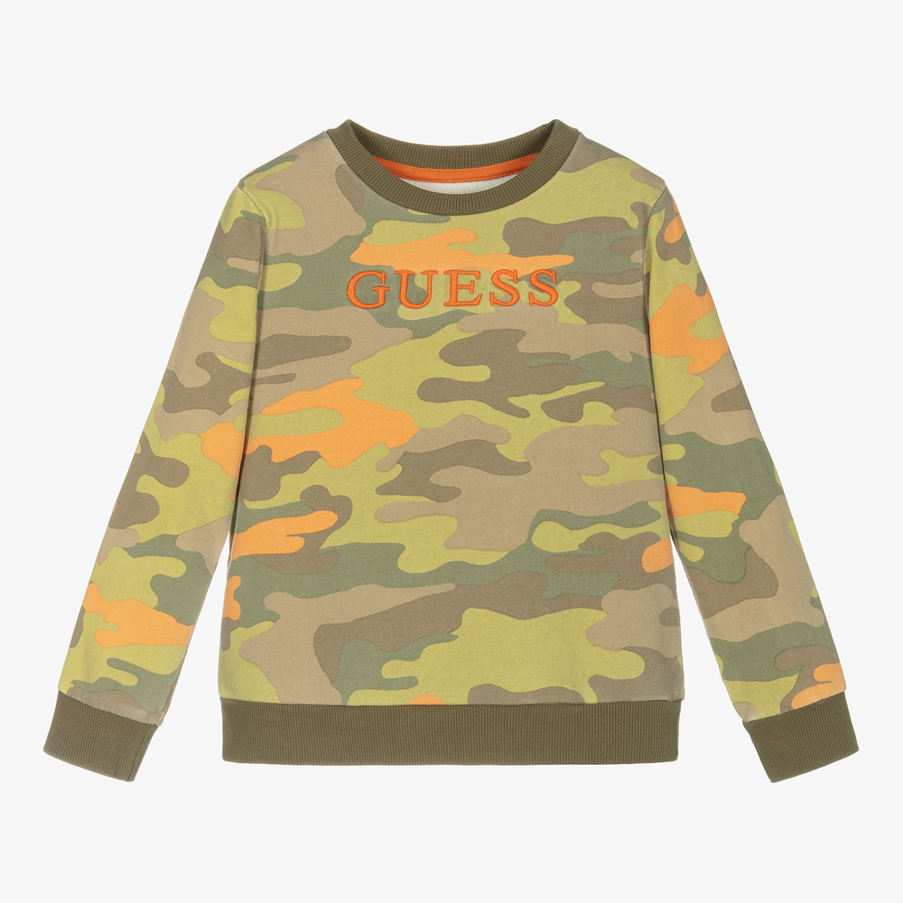Boys camo sweatshirt top