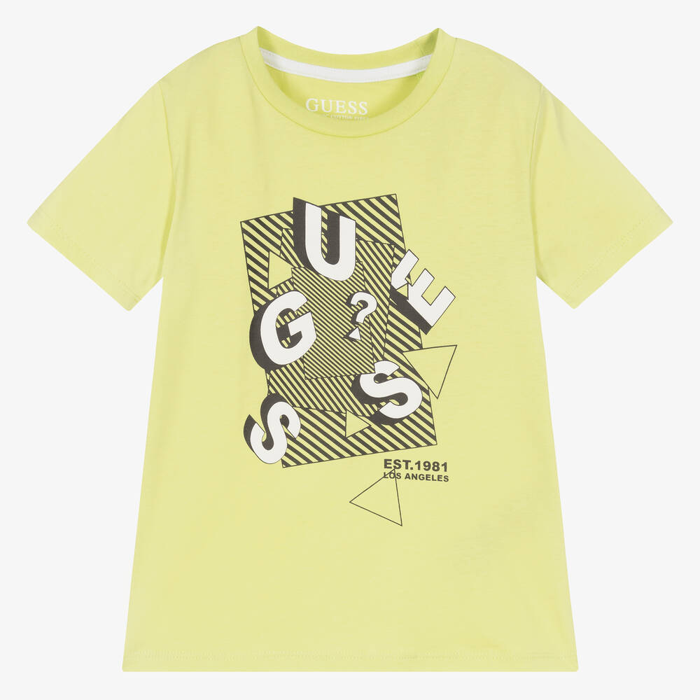 Guess - Зеленая хлопковая футболка | Childrensalon