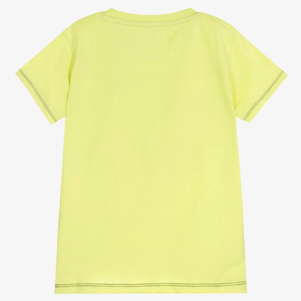 Guess Boys Green Cotton Logo T Shirt Childrensalon Outlet